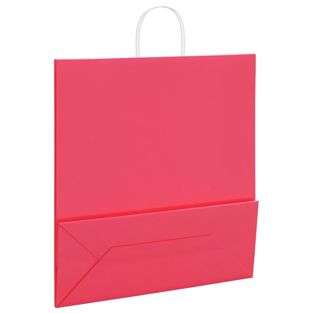 Sacchetti di Carta 250 pz con Manici Rosa 45x17x48 cm CFW6815290