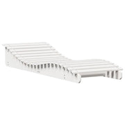 Lettino Prendisole | Sdraio da giardino | Lettino da sole Bianco 205x70x31,5 cm in Legno Massello Pino