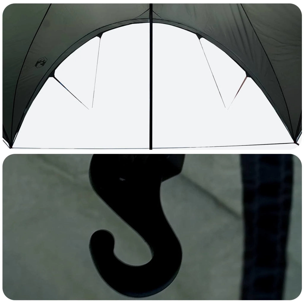 Tenda Party con tetto Verde militare 400 x 400 x 320 cm 42028618