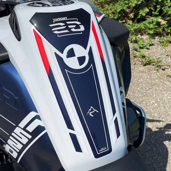 Sticker 3D Adesivi compatibili con BMW R 1250 GS Adventure Trophy 2021-2023 - Protezione del serbatoio - Protezione da urti e graffi - Sticker in resina - Accessori motociclistici