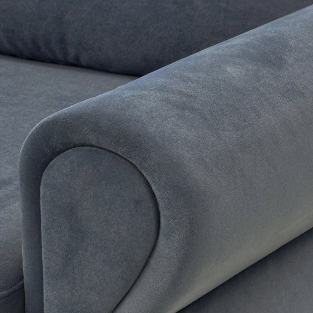 Divano dritto 3 posti con seduta ergonomica e rivestimenti sfoderabili in tessuto metallo e legno Grigio scuro