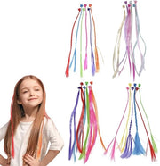 Estensioni capelli colorate per bambine - Accessori per trecce - Feste e festival - 24 pezzi - Ragazze