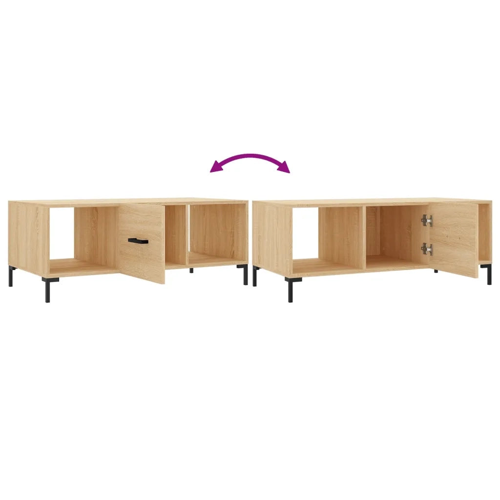 Tavolino da Salotto Rovere Sonoma 102x50x40cm Legno Multistrato 829303