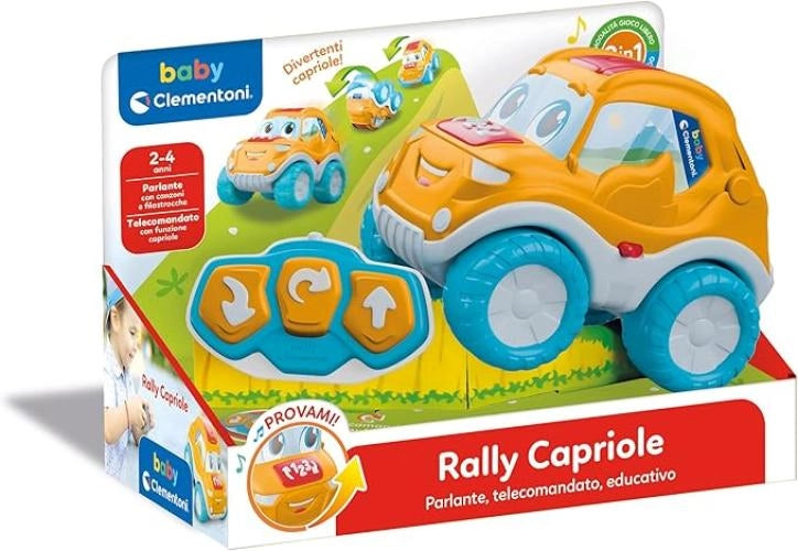 Rally Capriole, Macchinina , Gioco Prima Infanzia, Macchina Telecomandata con Suoni e Canzoni, Stimola Manualita, Lingua