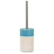 Portascopino in ceramica blu/bianco - serie Bath