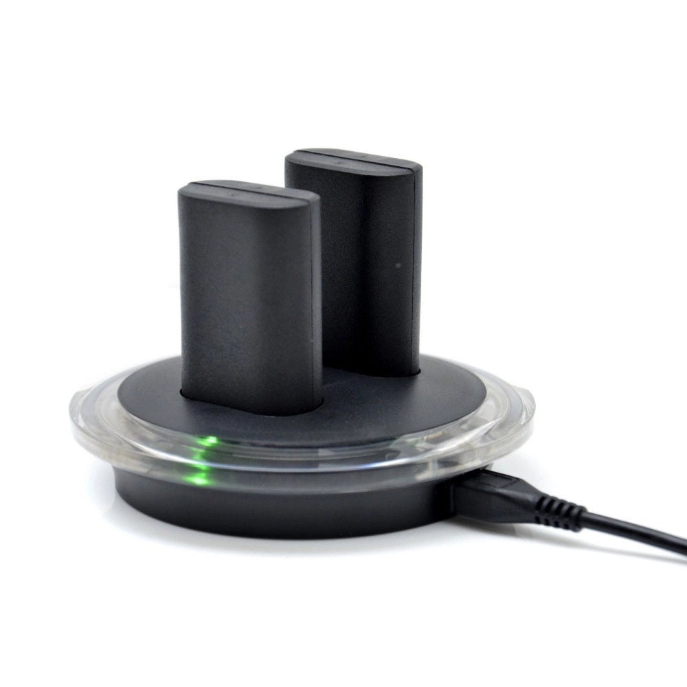 Trade Shop - 2x Batteria Ricaricabile + Di Ricarica Dock Stazione Per Xbox One Joystick -