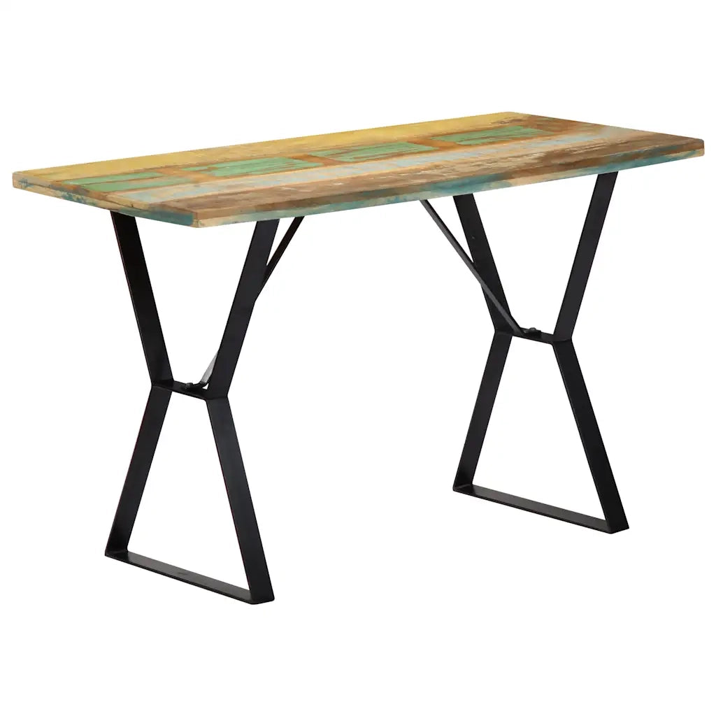 Tavolo da Pranzo 120x60x76 cm in Legno Massello di Recupero cod mxl 15966