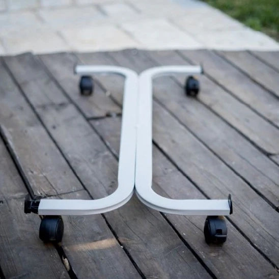 Tecnokit  carrello porta vasi per fioriere rettangolari speedy,cm 78×37 (per fioriere rett. cm.100),alluminio - 491/A