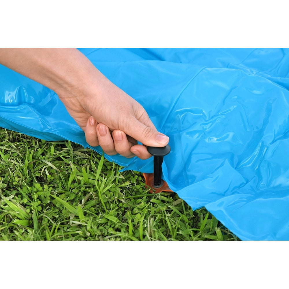 Trade Shop - Scivolo Acquatico Gonfiabile Monoposto 488 Cm Con Spruzzatori D'acqua Per Giardino 52477 -