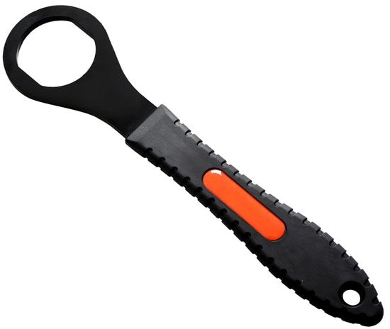 Chiave per bicicletta in acciaio di carbonio duraturo - Manico antiscivolo in gomma - Prodotto di riparazione - Disegno ergonomico - Prestazioni affidabili - Codice prodotto: - Modello: - Materiale: acciaio di carbonio, gomma