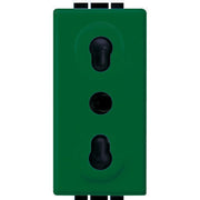 Living Int. - Presa 2P+T 10/16A bipasso 250Vac verde - L4180V