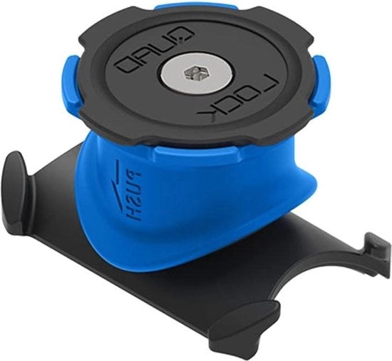 Supporto per smartphone Quad Lock per sella da bicicletta - iPhone Samsung Galaxy 

Modello: QL-101 
Compatibilità: iPhone, Samsung Galaxy 
Materiali: Acciaio inossidabile, Polimeri 
Peso: 140g 
Dimensioni: 11 x 7,5 x 3,5 cm 
Colore: Nero