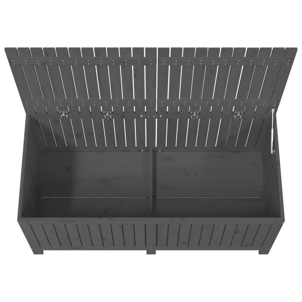 Cassapanca da giardino/box 147 x 68 x 64 cm legno di pino grigio 02_0013083