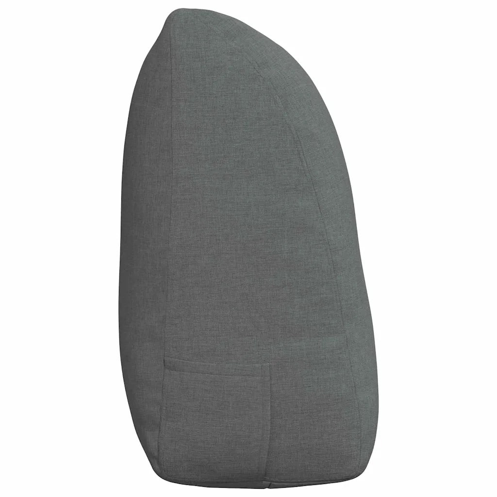 Cuscino per Schiena Grigio scuro 120 x 24 x 50 cm Tessuto