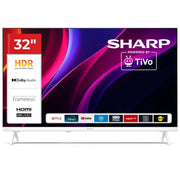 SHARP 32HE2245EW - 32"" SMART TV LED HD - TIVO OS - FRAMELESS - COMP. TV SAT - AUDIO DOLBY DIGITAL+ / DTS HD - CHROMECAST - WHITE - IT