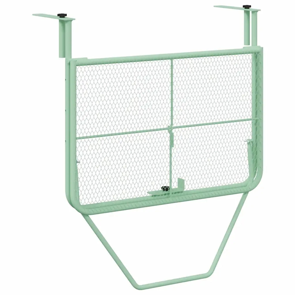 Tavolo Appeso da Balcone Verde menta 60 x 39 x 65 cm Acciaio 42008080