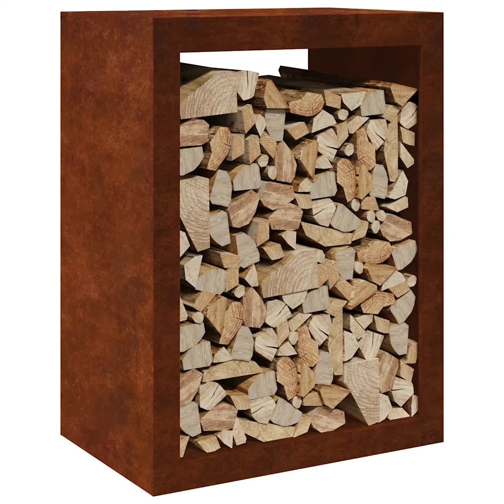 Portalegna 60x40x80 cm in Acciaio Corten CFW1321592