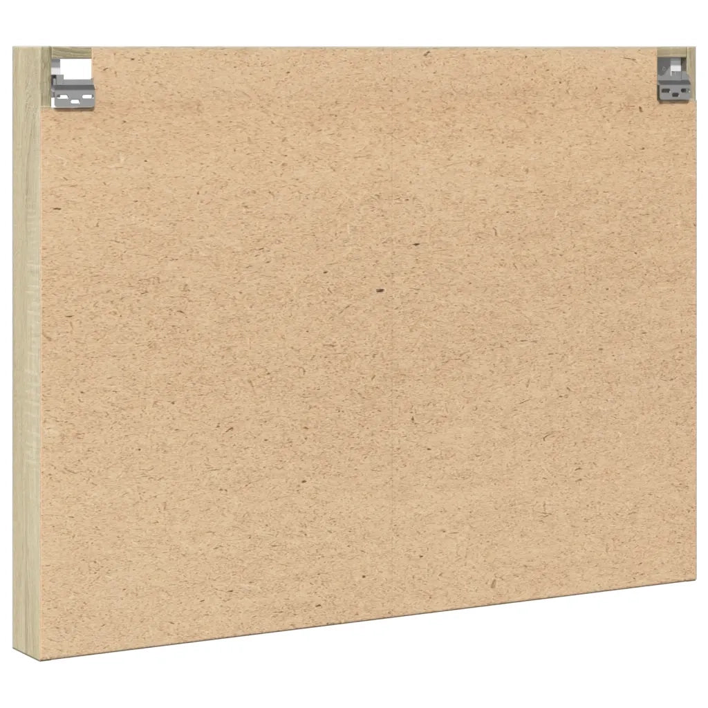 vidaXL Armadietto Vetrina Rovere Sonoma 100x8,5x75cm Legno Multistrato