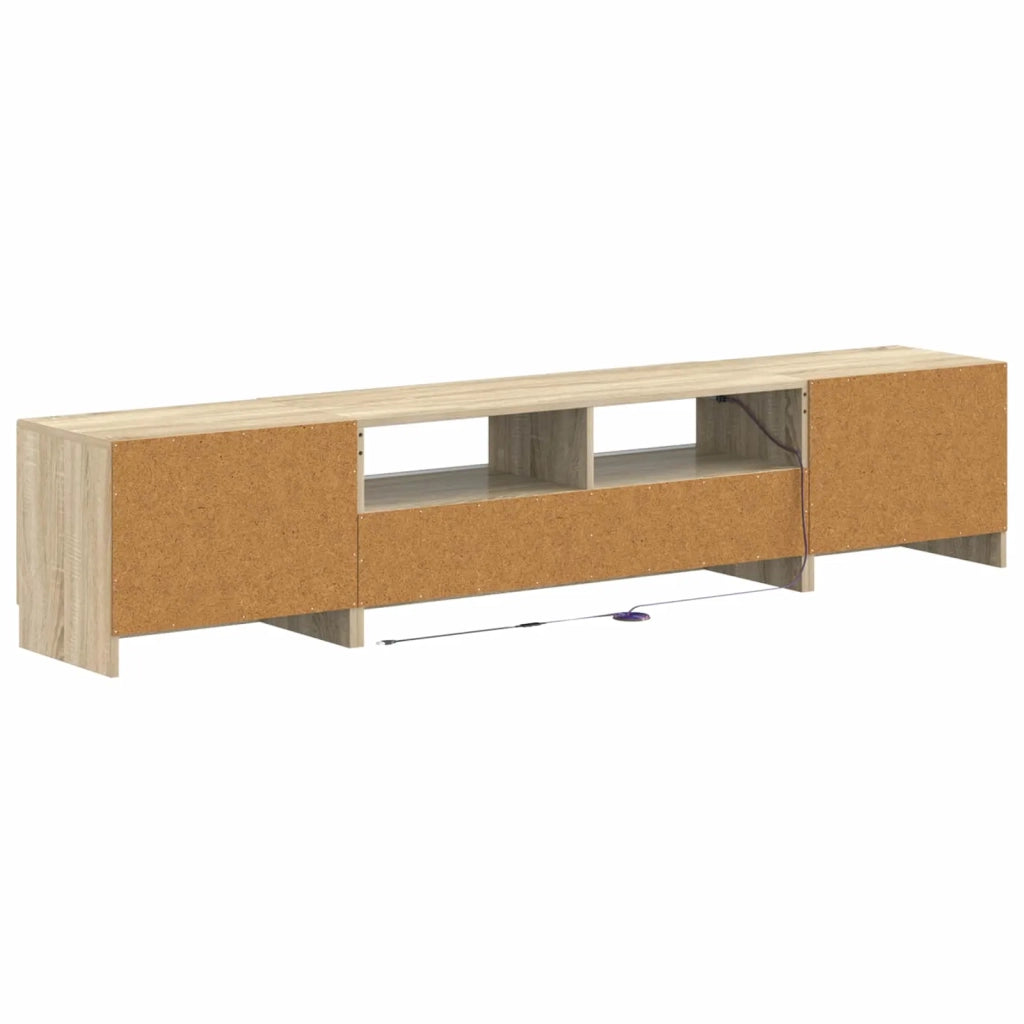 Mobile TV LED a 5 pezzi Rovere Sonoma Legno ingegnerizzato 3417001