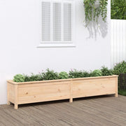 Fioriera Rialzata da Giardino 199,5x40x39cm Legno Massello Pino 825268
