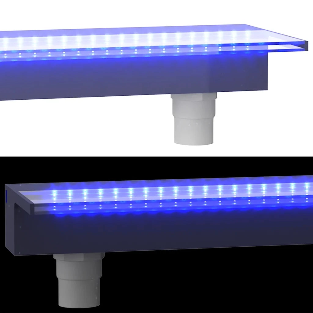 Sfioratore a Cascata con LED RGB Acrilico 60 cm CFW6182558