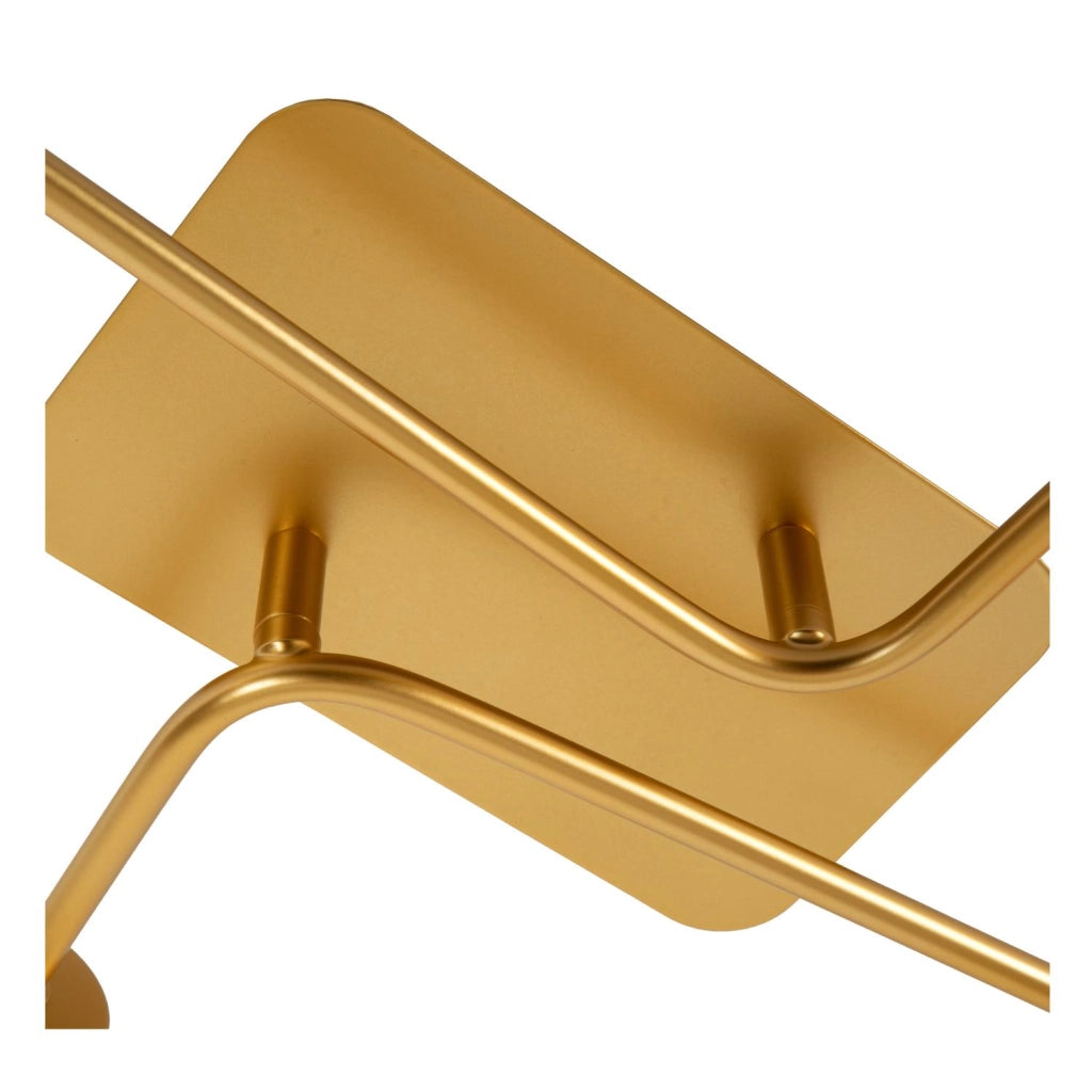 Plafoniera vintage oro opaco Lester 4xE27 40W Lucide