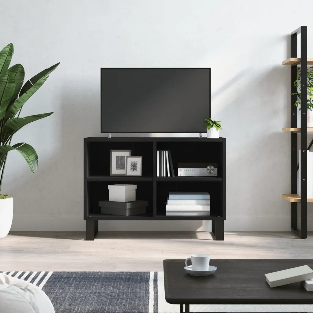 Mobile Porta TV Nero 69,5x30x50 cm in Legno Multistratocod mxl 127012