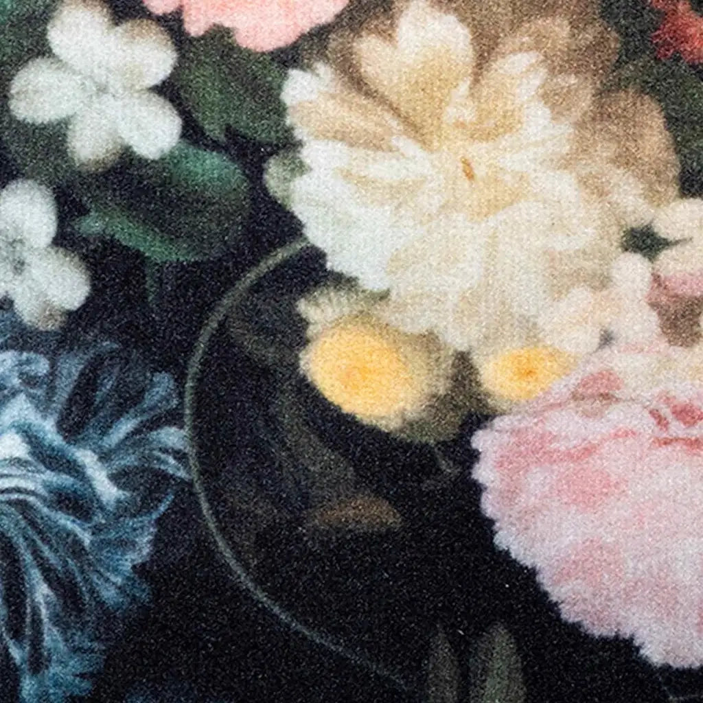 Tappeto da Cucina Nero 180 x 60 cm Velluto 42013425