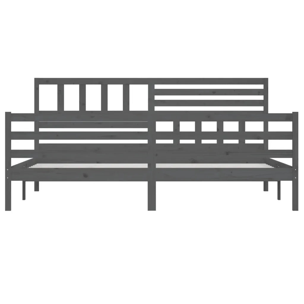 Giroletto Grigio in Legno Massello di Pino 200x200 cm 3101110