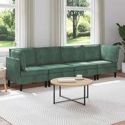 Set di mobili per il soggiorno 4 pcs Verde Mare Velluto 3413774