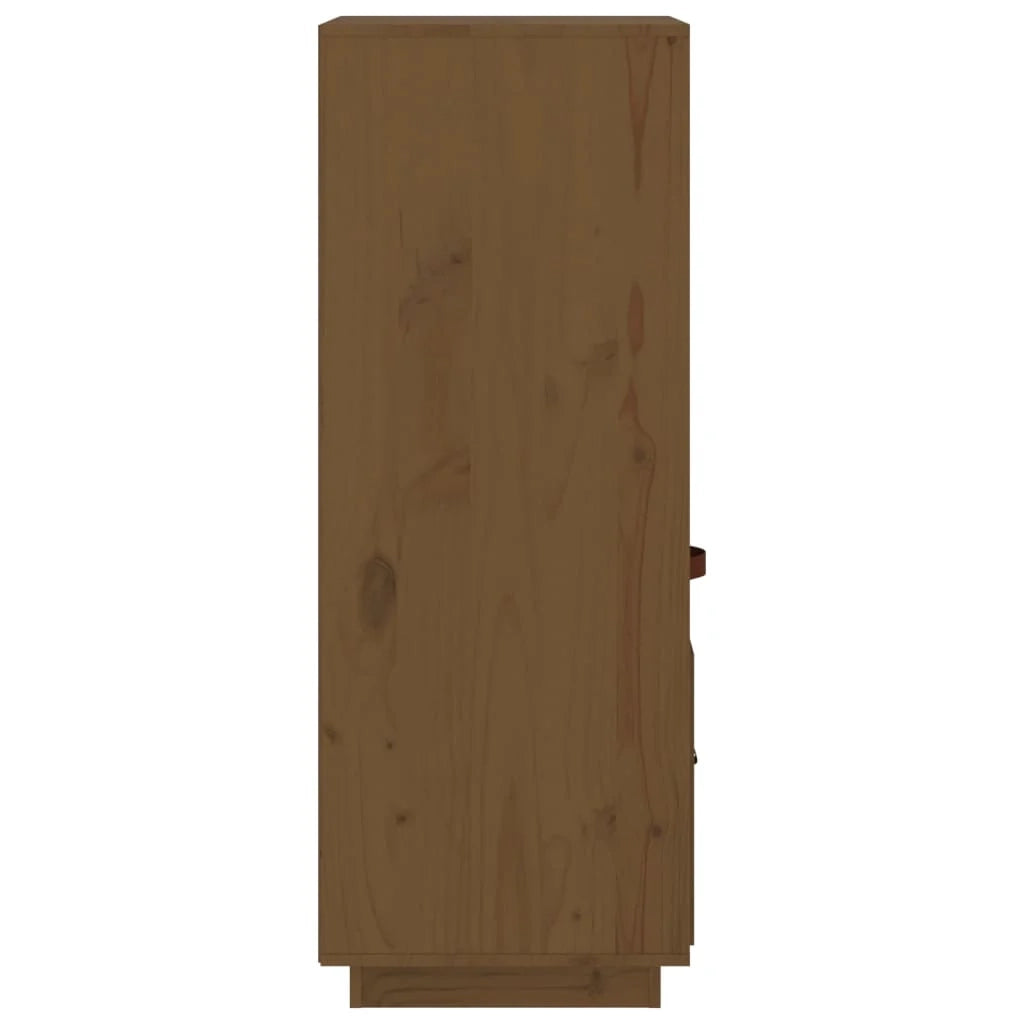 Buffet credenza cassettiera armadio mobile contenitore organizer cucina soggiorno salotto alto 34 x 40 x 108,5 cm legno di pino massiccio marrone 02_0034752
