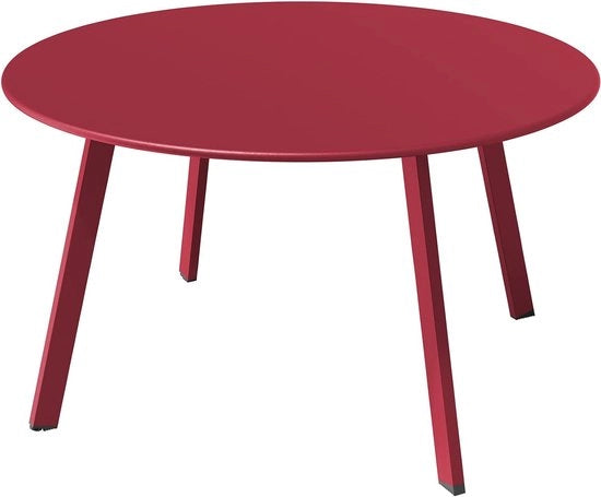 Tavolo esterno, tavolo da giardino, tavolo da balcone, tavolo premium in acciaio, montaggio semplice, tavolo da soggiorno per esterno, interno, salotto, ufficio.