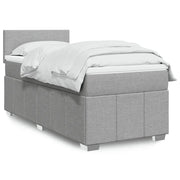 Giroletto a Molle con Materasso Grigio Chiaro 90x200 cm Tessuto 3286944