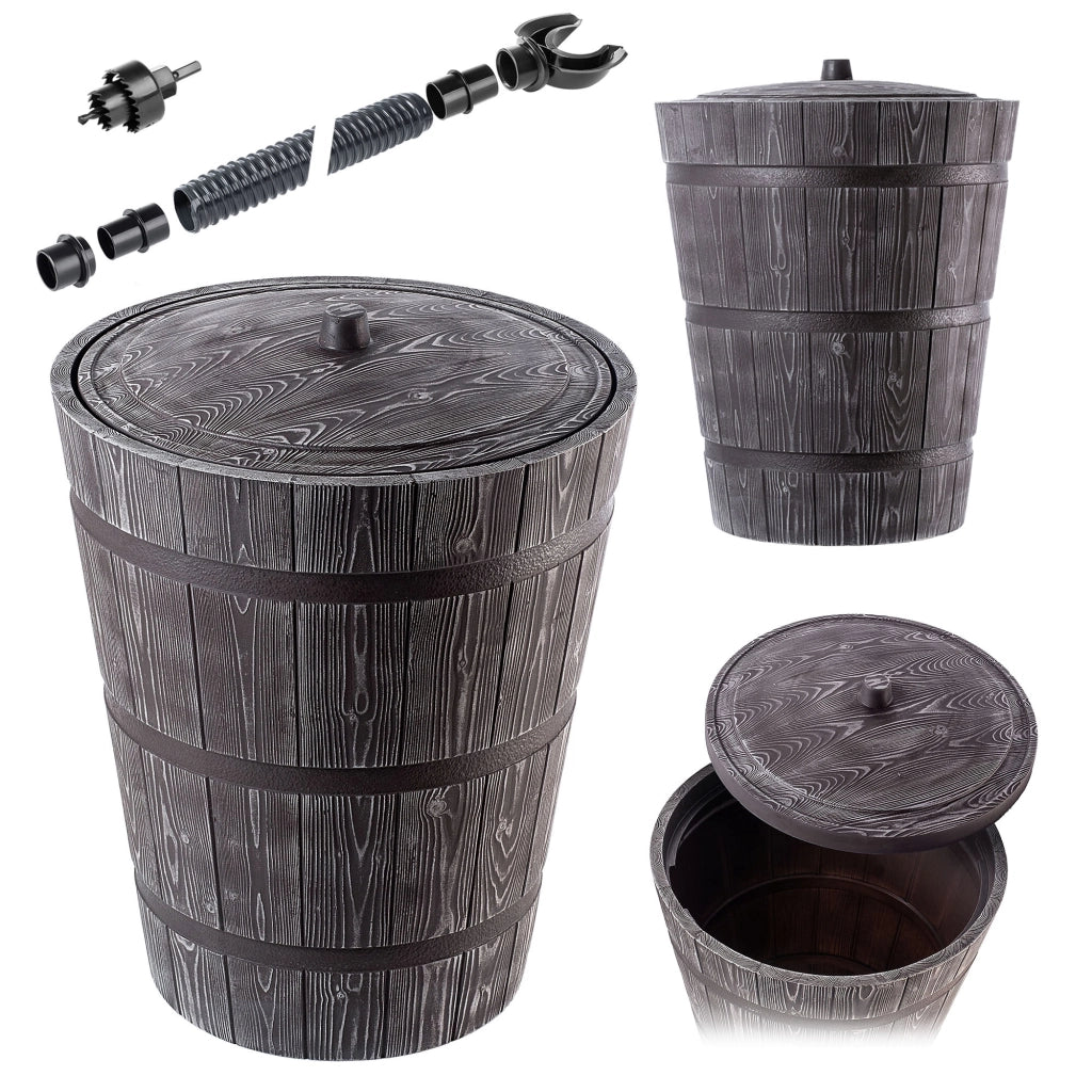 Serbatoio per acqua piovana KADAX da 275 litri + kit di collegamento