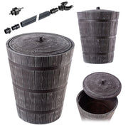 Serbatoio per acqua piovana KADAX da 275 litri + kit di collegamento