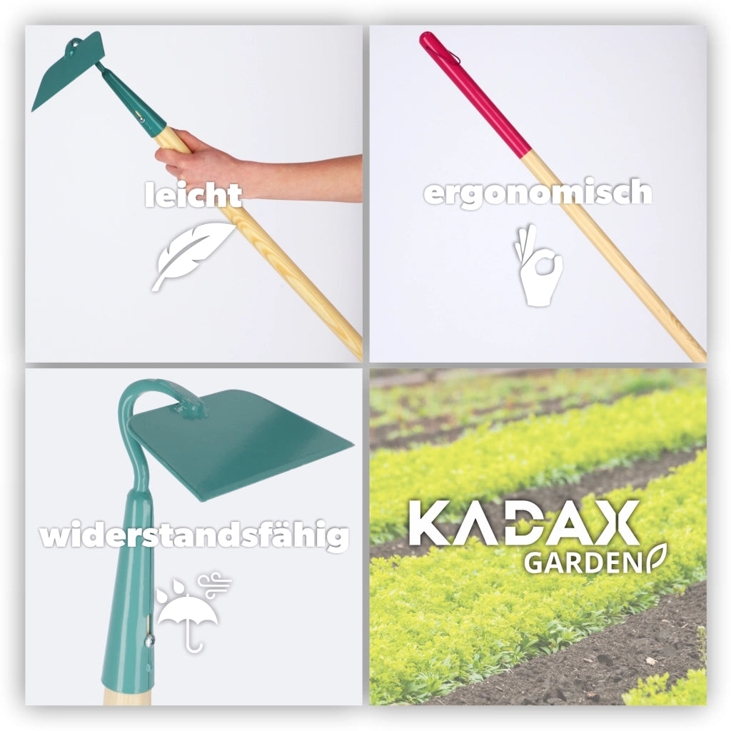 Zappa da giardino KADAX per estirpare le erbacce, 13,5 cm, da donna, 140 cm