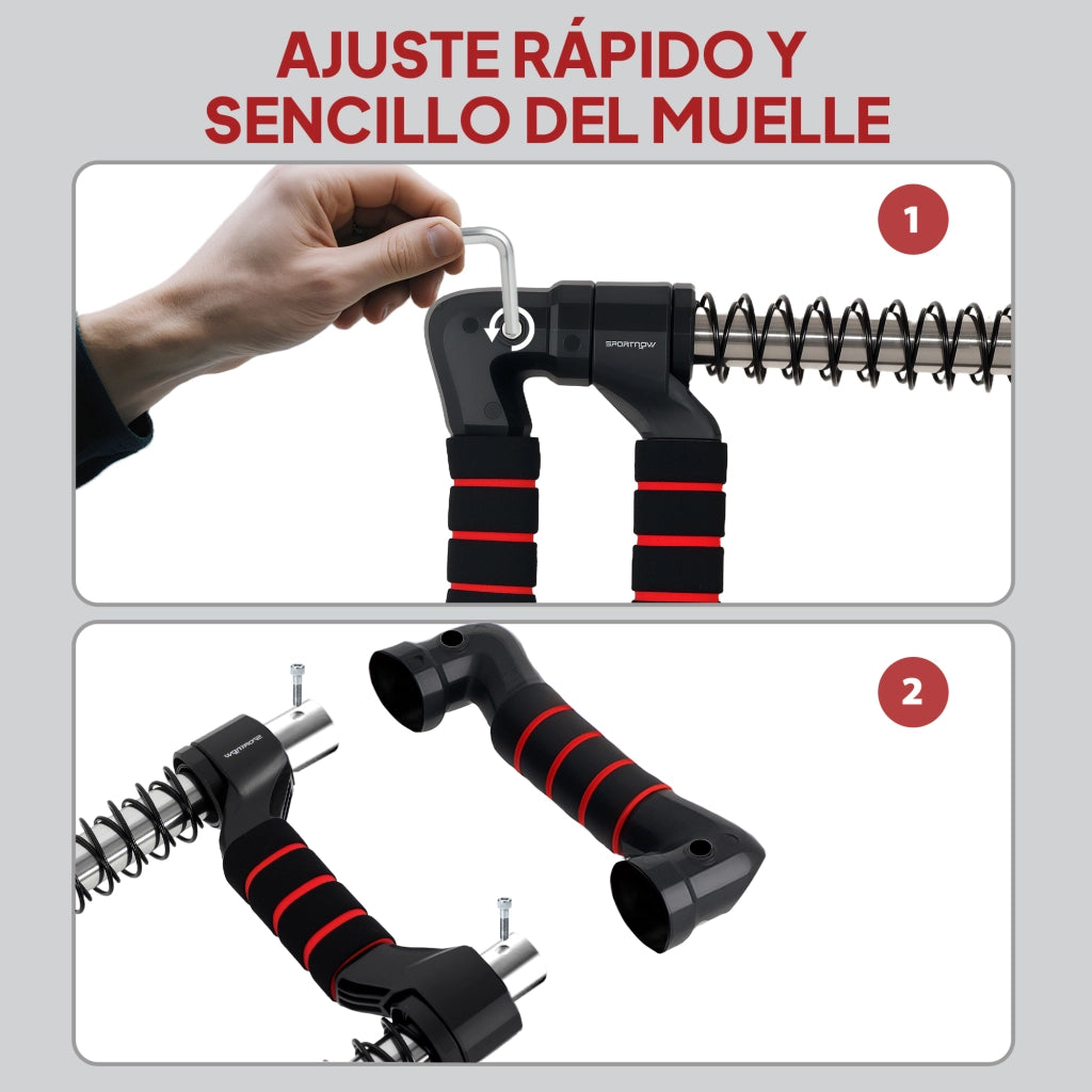 Espansore per petto con resistenza regolabile 10-50 kg ¨C zephmum ¨C Nero 80x22x5 cm