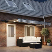 Cornice per Tenda Manuale con LED 4 x 2 m 3425799