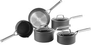 Set di pentole a 5 pezzi con alluminio anodizzato rigido e rivestimento antiaderente - Adatto per induzione e lavastoviglie.
