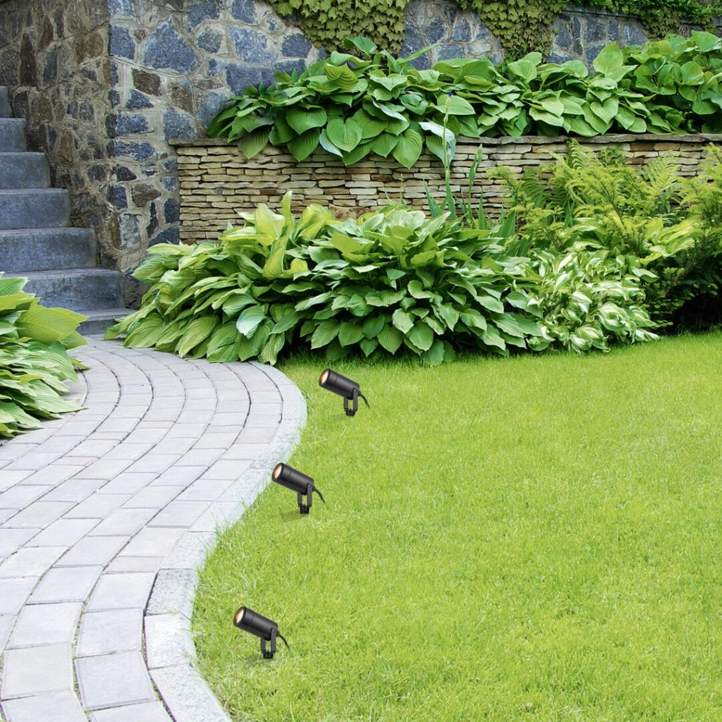 Faretto a picchetto giardino Rabalux Krobia nero GU10 IP65