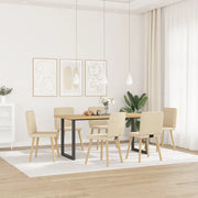 Sedie da Pranzo 6 pz Crema in Tessuto 3315521
