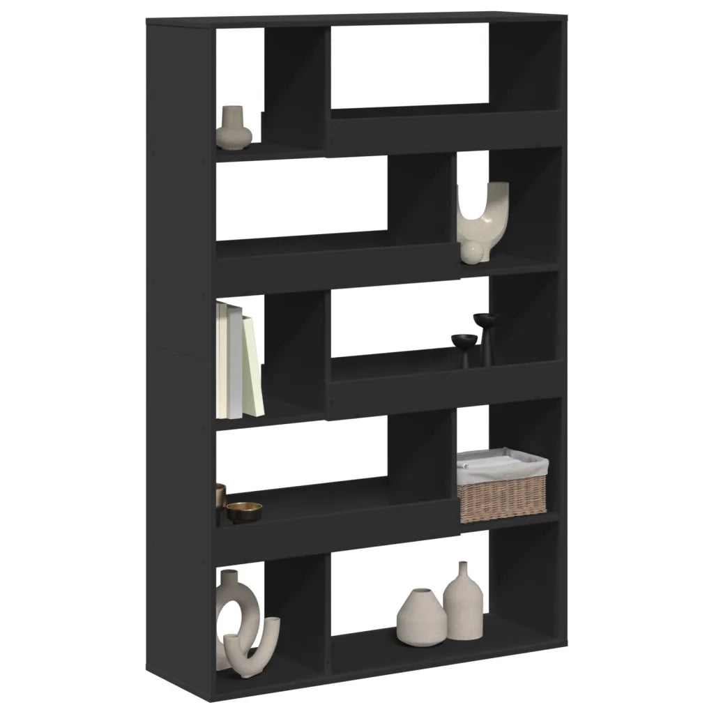 Libreria Nera 100x33x156,5 cm in Truciolato 3309340
