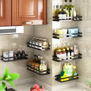 Kruidenrek a doppio livello - design moderno - nero - metallo