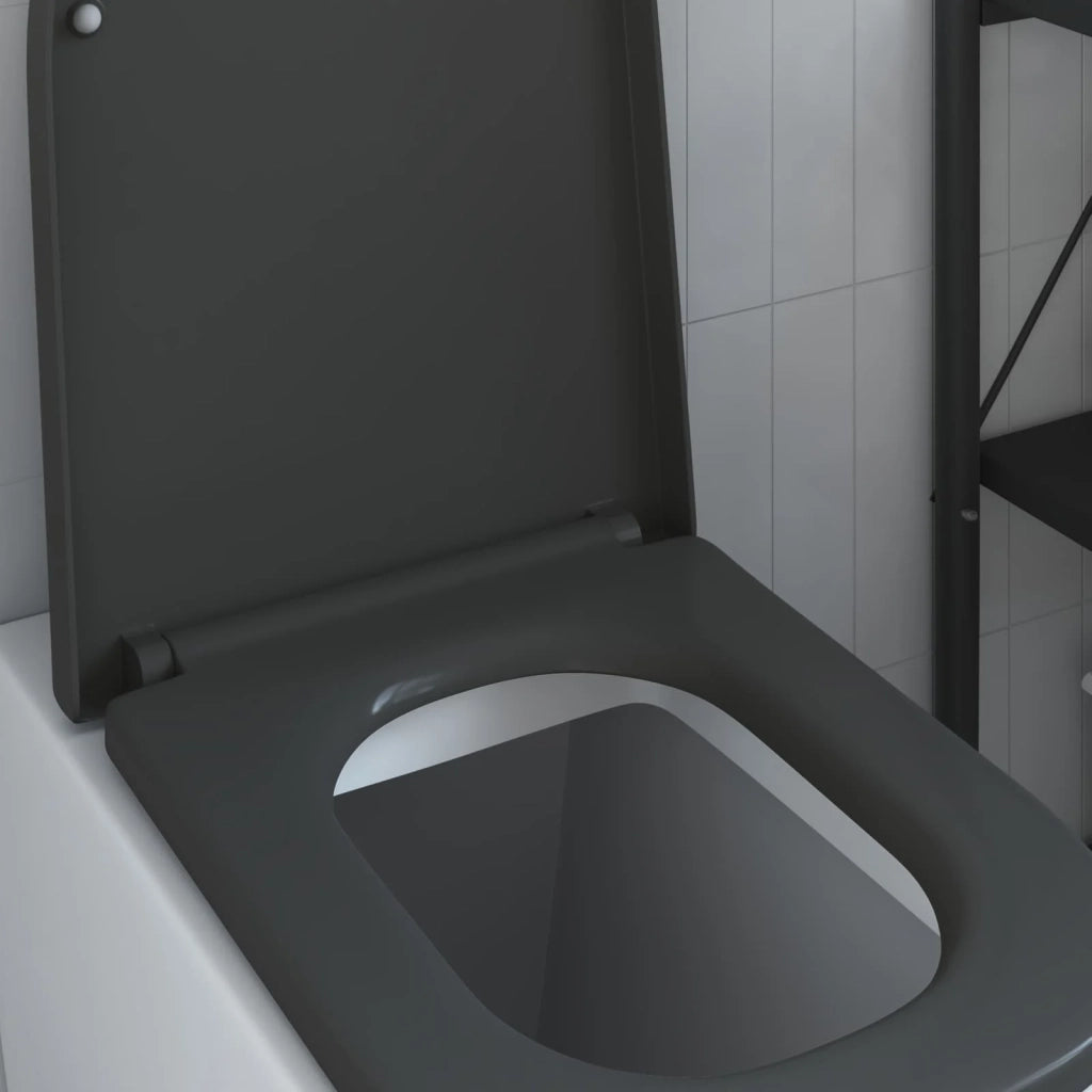 Sedile del WC Antracite 47,5 x 35 x 3,6 cm Duroplast 42002358