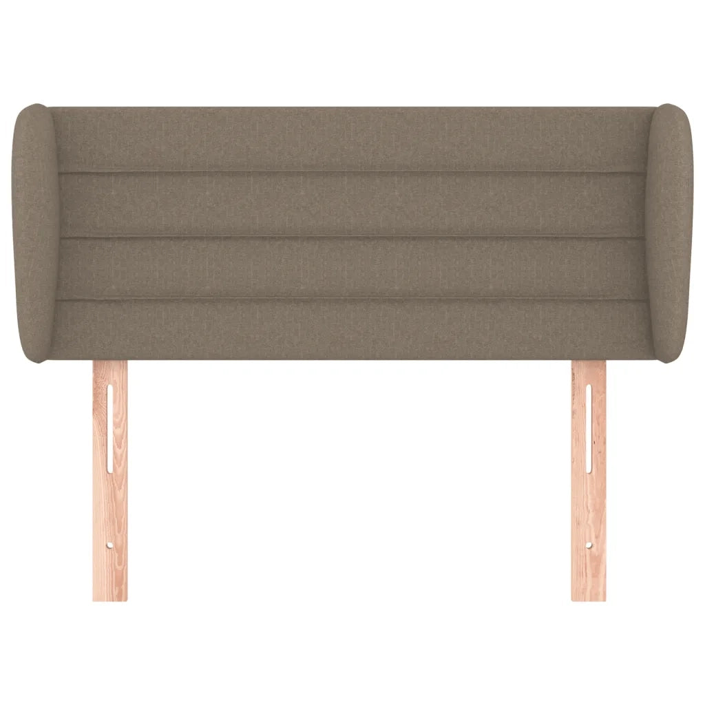 Testiera | Testata ad Orecchio Tortora 93x23x78/88 cm in Tessuto