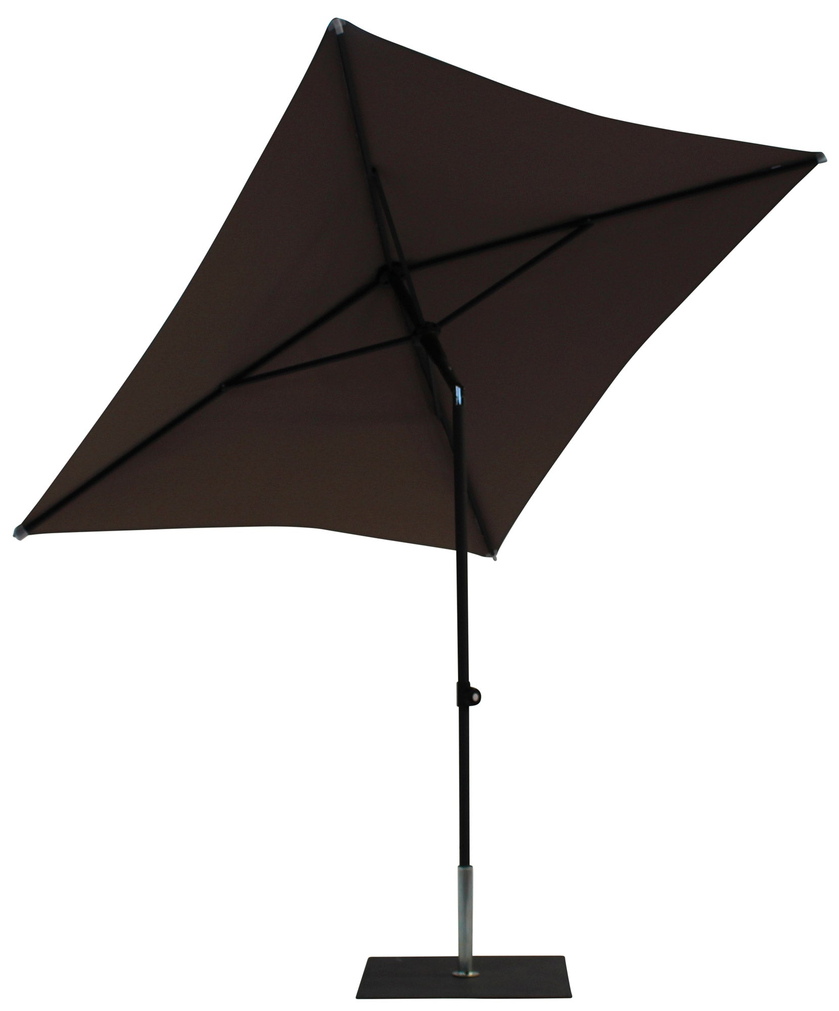 Ombrellone da Giardino 2x2 m Palo Ø38 mm in Alluminio Tessuto Poliestere Trend Taupe