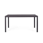 Tavolo da Esterno Rettangolare Nero Sarita 156x78 cm Bizzotto