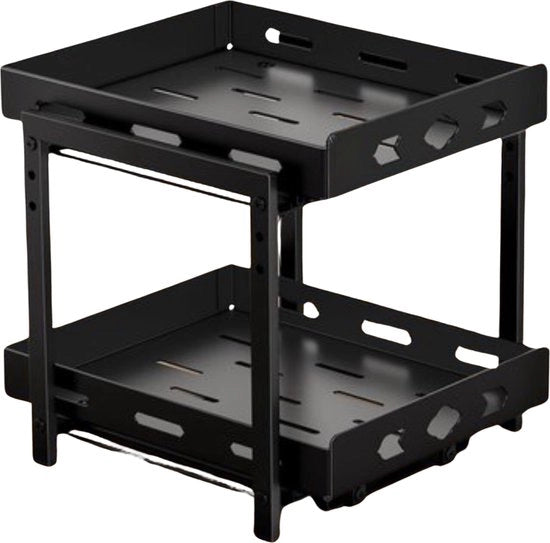 Kruidenrek adattabile - Design 2 livelli estensibile - Per armadi cucina