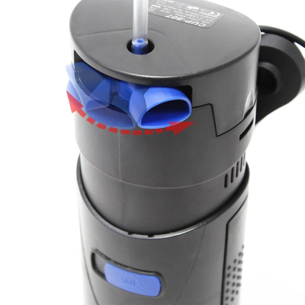 Pompa per acquario 700 litri all'ora 10 watt con sterilizzatore UVC 7 watt 16_0002415