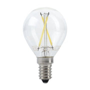 Lampadina led filamento sfera attacco e14 potenza 4 watt *** temperatura colore lampada 2700k bianco caldo, confezione 1